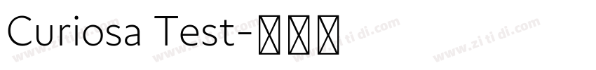 Curiosa Test字体转换